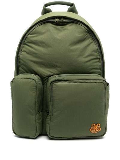 Kenzo дутый рюкзак с нашивкой-логотипом