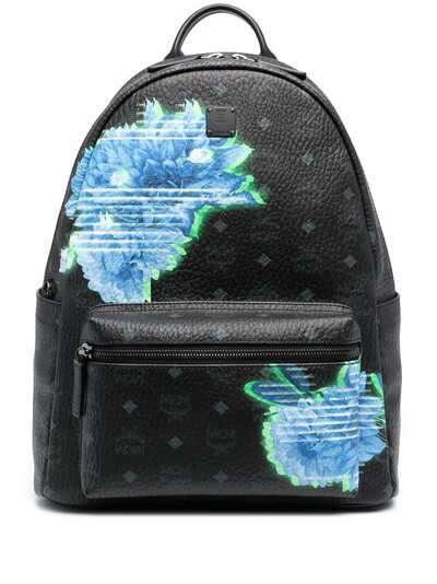 MCM рюкзак с монограммой и цветочным принтом