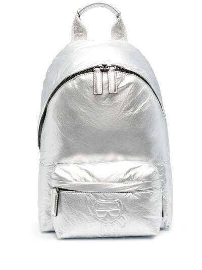 Karl Lagerfeld рюкзак K/Ikonik с эффектом металлик