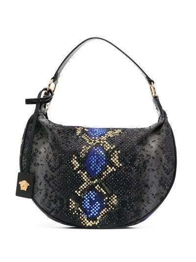 Versace сумка на плечо со змеиным принтом