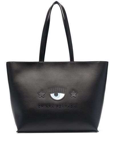 Chiara Ferragni eyelike logo shoulder bag