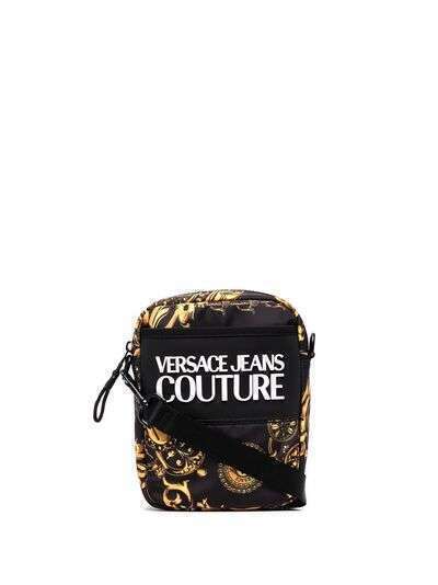 Versace Jeans Couture baroque-print logo-motif messenger bag