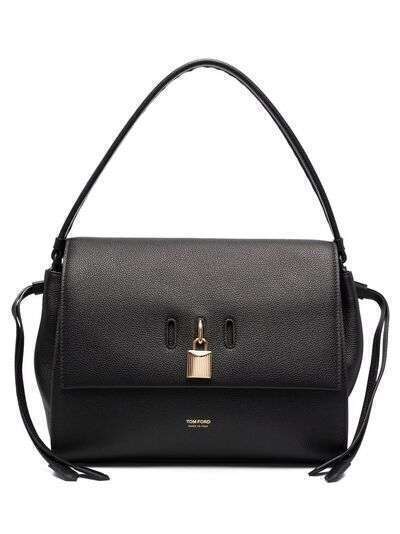 TOM FORD pebbled leather shoulder bag