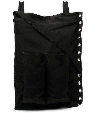 Discord Yohji Yamamoto объемная сумка на плечо с люверсами