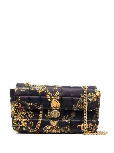 Versace Jeans Couture стеганая сумка на плечо с принтом Barocco