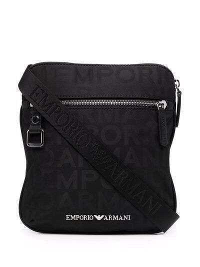 Emporio Armani сумка на плечо с монограммой