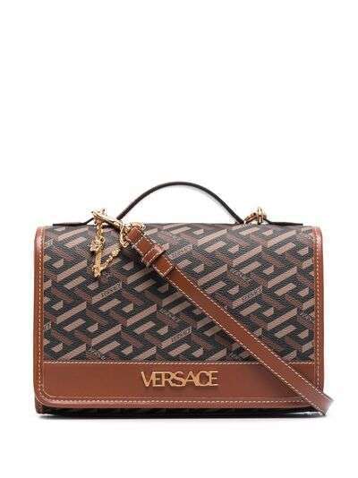 Versace сумка на плечо с узором La Greca Signature