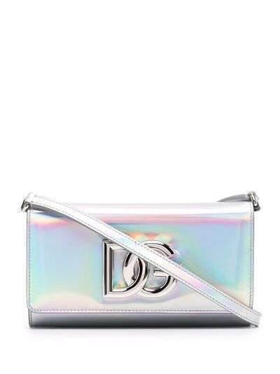 Dolce & Gabbana сумка через плечо с голографическим эффектом и логотипом