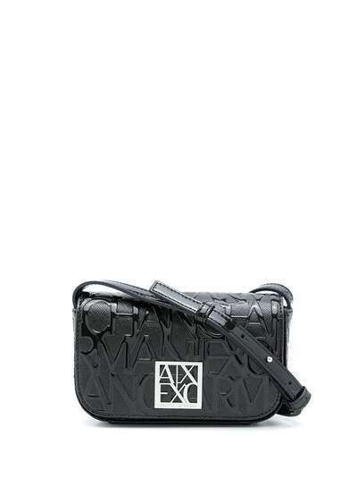 Armani Exchange сумка через плечо с тисненым логотипом
