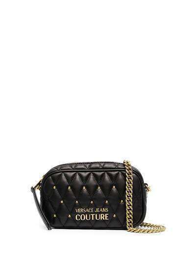 Versace Jeans Couture стеганая сумка через плечо с логотипом
