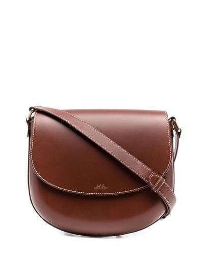 A.P.C. Ambre leather satchel bag