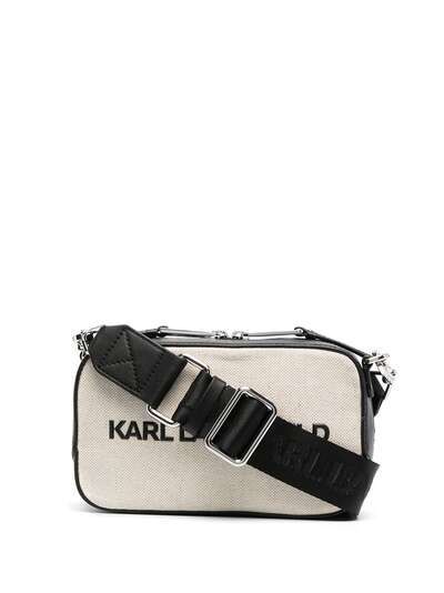 Karl Lagerfeld каркасная сумка K/Skuare из канваса