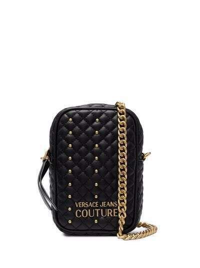 Versace Jeans Couture стеганая сумка для телефона с логотипом