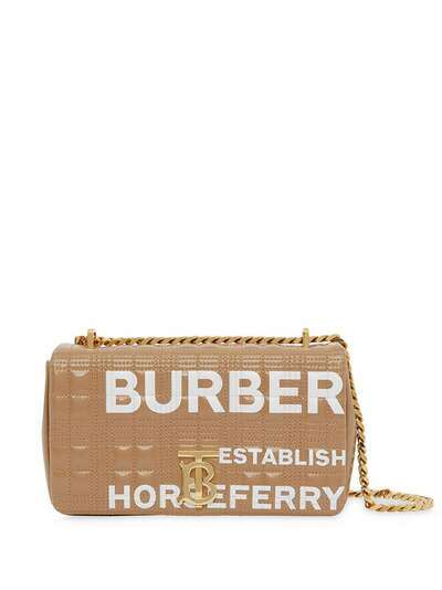 Burberry маленькая стеганая сумка Lola с принтом Horseferry