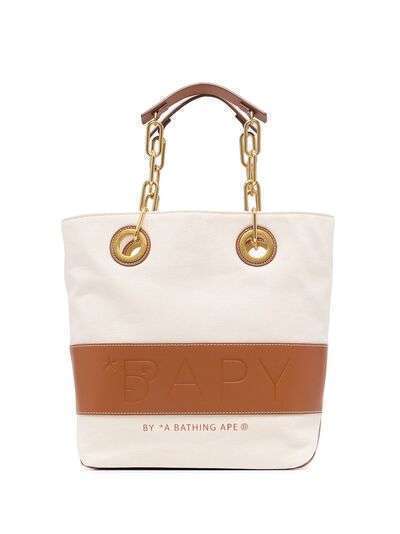 BAPY BY *A BATHING APE® сумка-тоут с тисненым логотипом