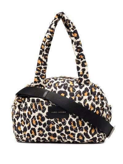 Marc Jacobs сумка-тоут с логотипом и леопардовым принтом