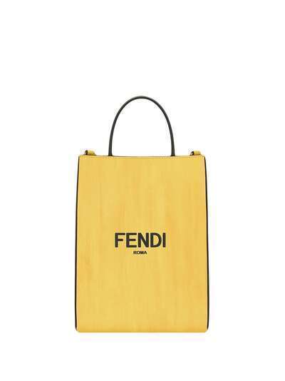 Fendi маленькая сумка-шопер с логотипом