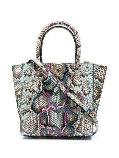 Versace сумка-тоут со змеиным принтом