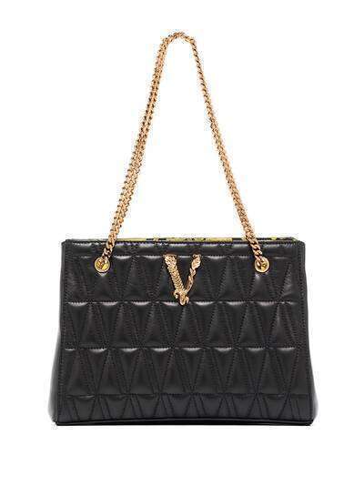 Versace стеганая сумка-тоут Virtus