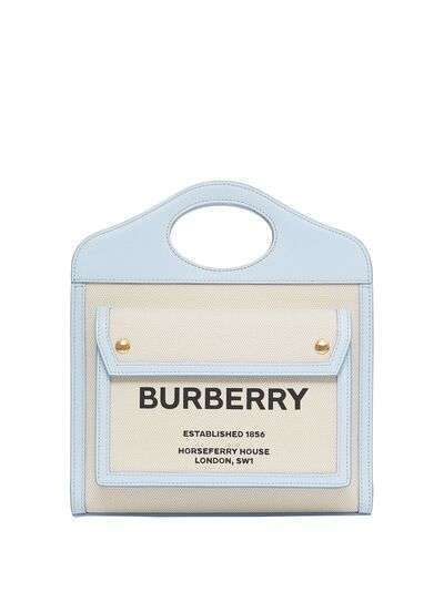 Burberry мини-сумка с принтом Horseferry