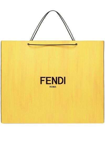 Fendi большая сумка-шопер с логотипом