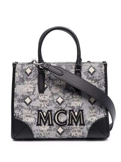MCM сумка-тоут с монограммой