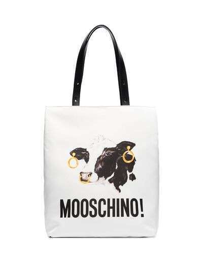 Moschino сумка-тоут с принтом
