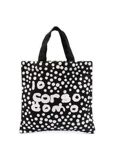 10 CORSO COMO сумка-тоут в горох с логотипом