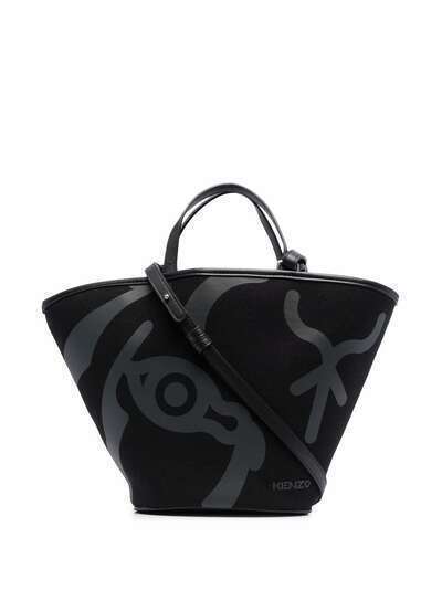 Kenzo сумка-шопер с абстрактным принтом