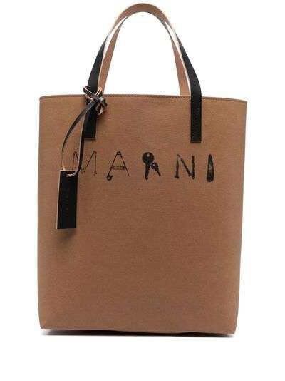 Marni сумка-шопер с логотипом