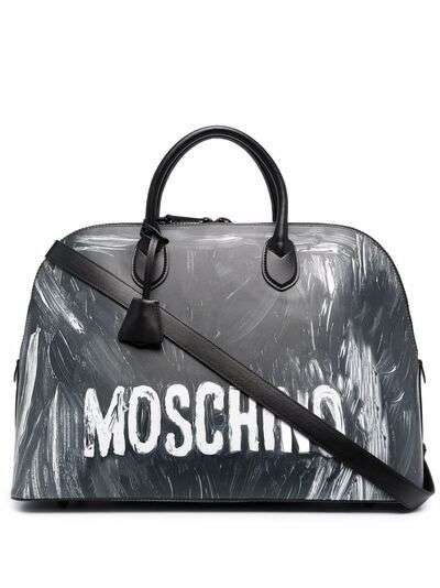 Moschino сумка-тоут с эффектом размазанной краски