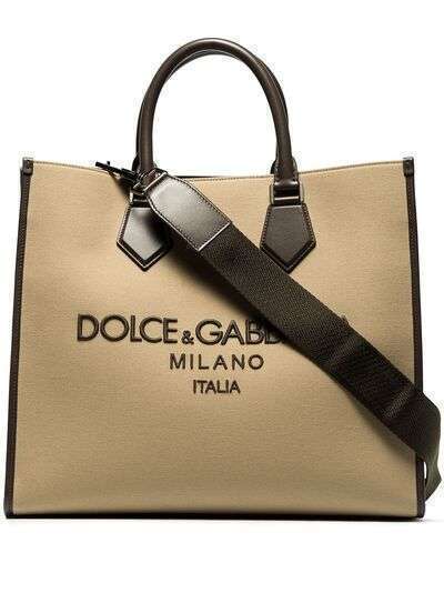 Dolce & Gabbana сумка-шопер Edge с вышитым логотипом
