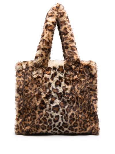 P.A.R.O.S.H. фактурная сумка с леопардовым принтом