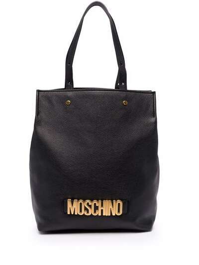 Moschino сумка-шопер с логотипом