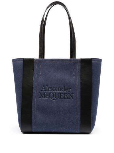 Alexander McQueen сумка-тоут с тисненым логотипом