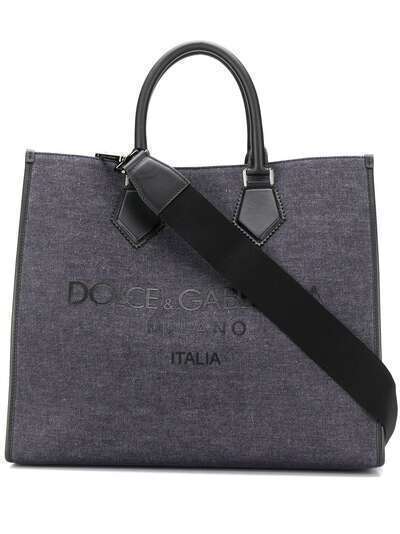 Dolce & Gabbana джинсовая сумка-тоут Edge с логотипом