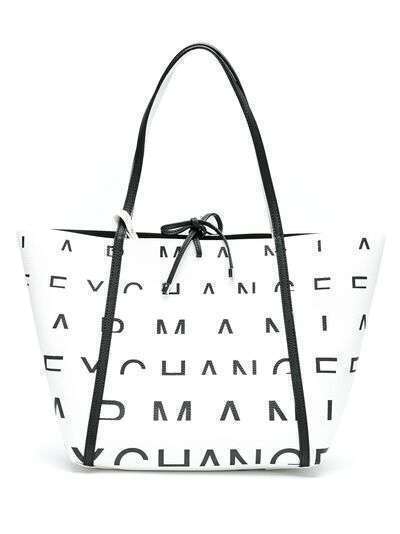 Armani Exchange сумка-шопер с логотипом