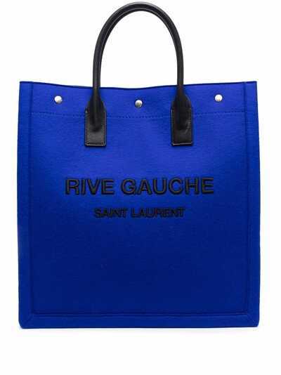 Saint Laurent сумка-тоут с вышитым логотипом