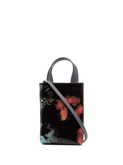 Marni сумка-шопер с абстрактным принтом