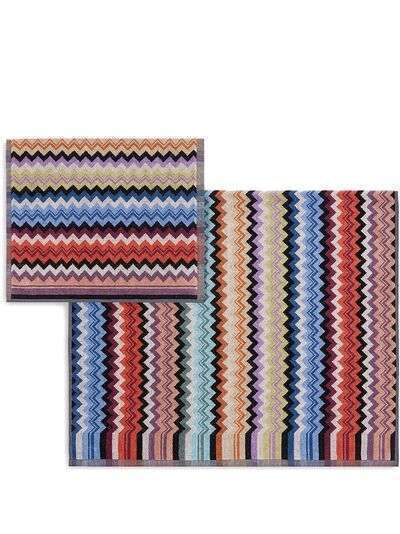 Missoni Home набор из двух полотенец с узором зигзаг