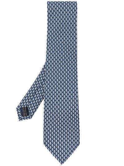 Salvatore Ferragamo шелковый галстук Hammerhead с принтом
