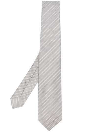 Kiton галстук в диагональную полоску