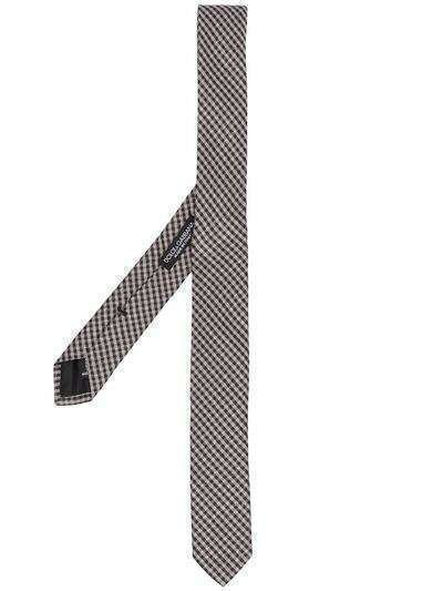 Dolce & Gabbana шелковый галстук в клетку