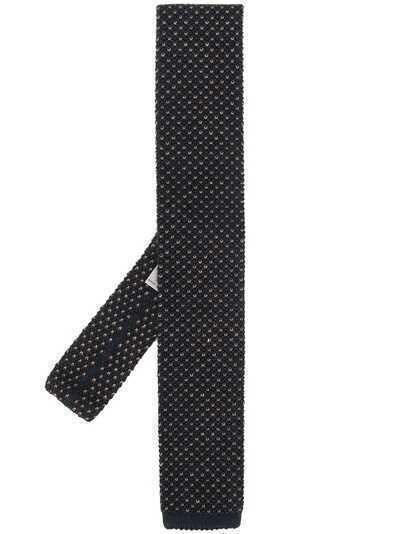 Canali галстук с прямоугольным краем