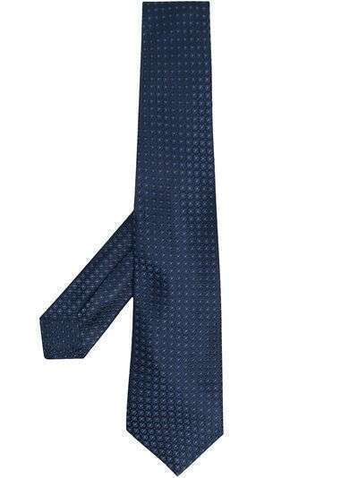 Kiton галстук с цветочной вышивкой