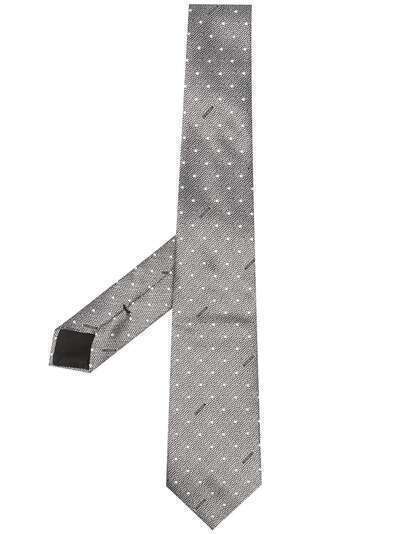 Moschino галстук с вышитым логотипом