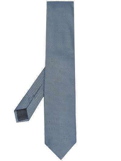 Z Zegna галстук с геометричным узором