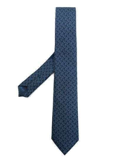 Salvatore Ferragamo шелковый галстук с жаккардовым узором