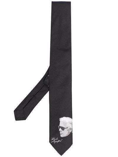 Karl Lagerfeld галстук с логотипом