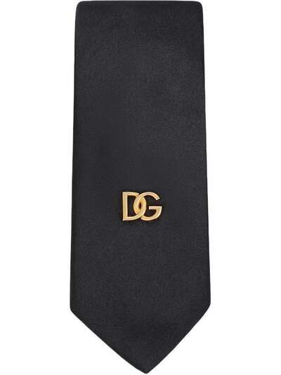 Dolce & Gabbana галстук с логотипом DG